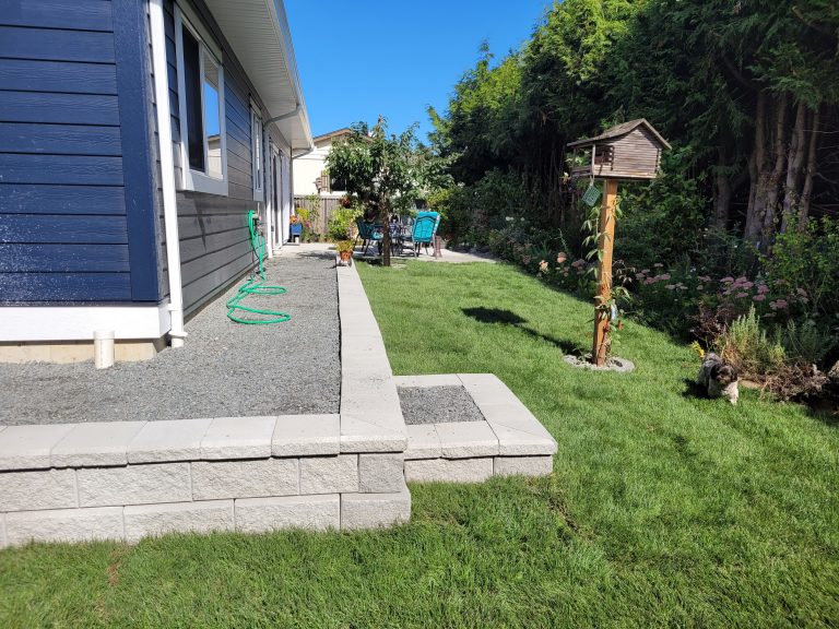 Retaining wall and pathway Campbell River